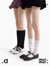 無縫のシンプルなデザイン！通気性のある中筒ソックス【夏用・女性・スウィート・カジュアル】（セットアップ対応）