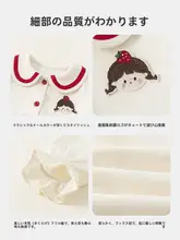 子供用赤い公主ワンピース【春用・フリルデザイン・リボン付き】（セットアップ対応）