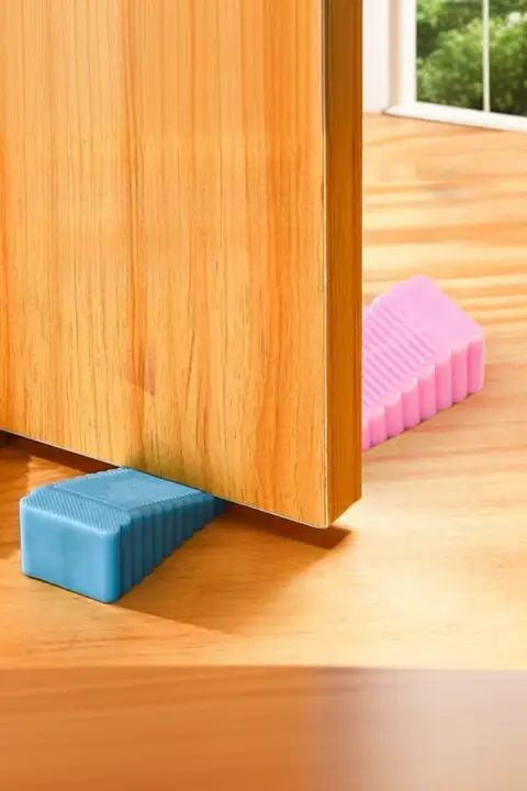 安全なドアストッパー【大サイズ・衝撃吸収・シリコン製・赤ちゃん用】