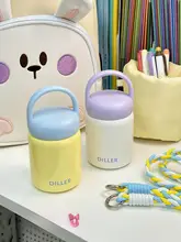 水筒 キッズ 男の子 女の子 コンパクト マカロンカラー 直飲み ショルダーベルト 手提げ 通学 外出 持ち運び