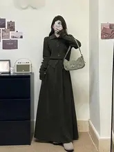 冬のスタイル！ゆったりニットトップスとスリムスカート（セットアップ対応）