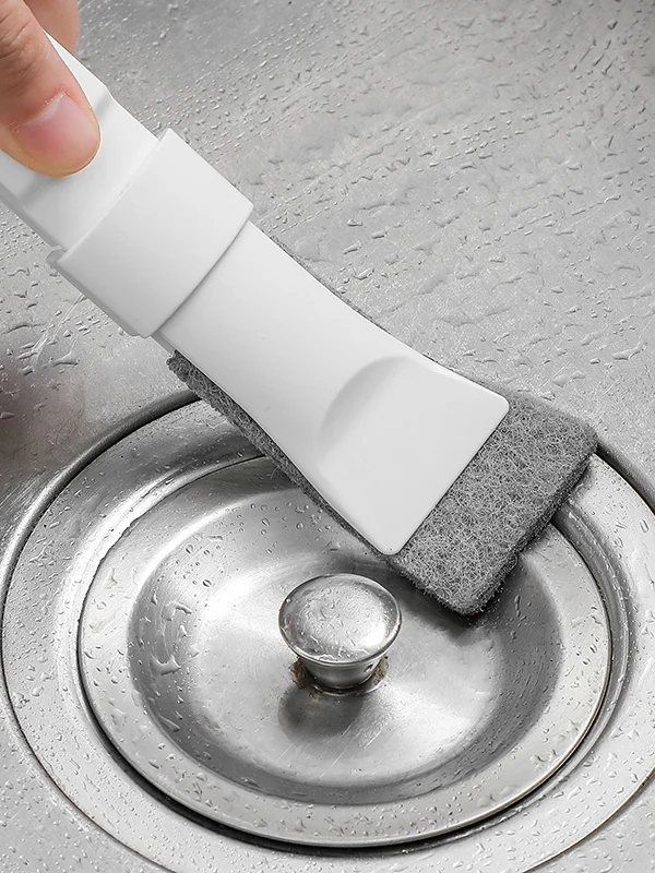 隙間清掃ブラシ：水垢対策と窓・トイレの隙間掃除に最適な小型クリーニングブラシ