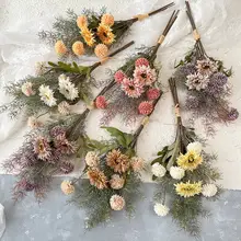 タンポポ 小さなデイジー ブーケ フェイクフラワー テーブル装飾 花束