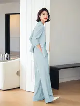 涼しげな女性用薄手ジャケット【七分袖・アセテート素材・シンプルデザイン】（セットアップ対応）