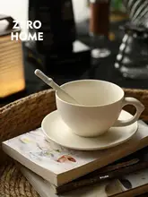 ラテアートカップ カフェ用 陶器素材 ヨーロッパ風 300ml
