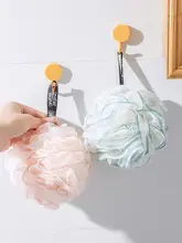 大サイズ バスボール シャワー用スポンジ【可愛いデザイン・泡立ち良好・ボディ洗浄用】
