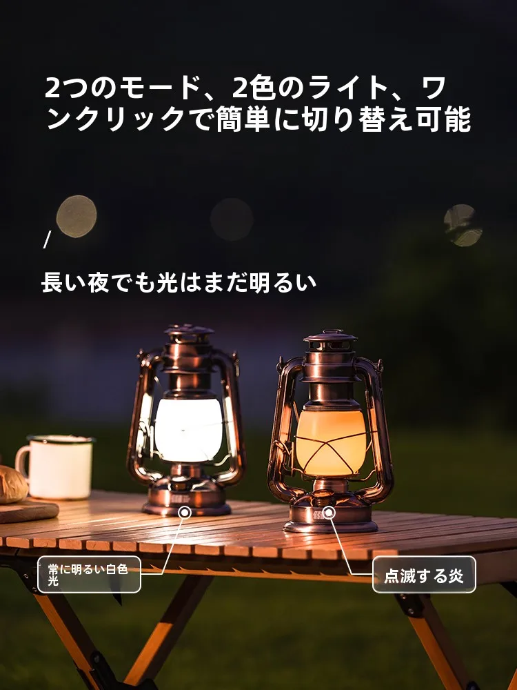 キャンプ道具を節約調達｜実際に使ってみた結果　レトロ照明の心の質を解説