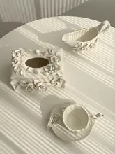 陶器コーヒーセット 手作りの山茶花 アフタヌーンティーセット ティッシュボックス 創造的なギフト