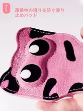 猫デザインの牛革製ジムグローブ【女性用・トレーニング用・耐久性・プロテクター付き】