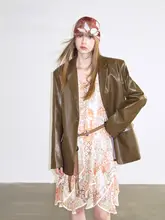 レトロなダークグリーンのパターンヘアバンドと落ち葉コラージュのヘアバンド（セットアップ対応）