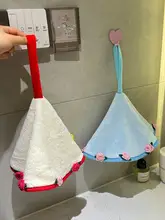 ローズデザインの速乾吸水手拭きタオル【家庭用・創意掛け式・厚手】
