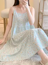 フラワープリンテッドキャミソールパジャマ【コットンシルク・可愛い・優しいデザイン】