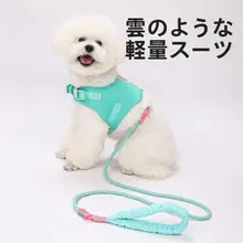 小型犬用 ハーネス型リード【コーギー・テディ・ウェスティ・防止首圧】