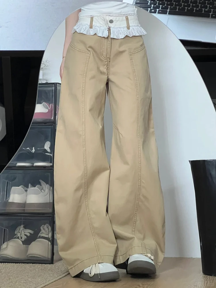 おしゃれズボン メンズ どう選ぶ？カーキ色のワイドレッグデニムパンツが通勤からレジャーまで救う理由