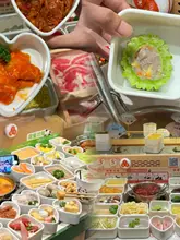 白色密胺製の四方ボックス【ホテル用・フルーツビュッフェ・海鮮用・小火鍋食器】