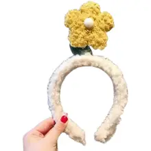 子供用 お花デザインヘアバンド【春用・赤いフラワー・パーティー・誕生日装飾】