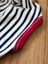 半袖Tシャツ ユニセックス ボーダー ネイビー ボルドー フレンチ風 ヴィンテージ カラーブロック ルーズ 厚手 ストレッチ インナー