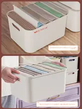 収納ボックス 3点セット【靴下・下着用・仕切り付き・持ち手付き・ふた付き】