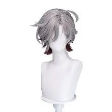 原神 叶洛亚 コスプレ用ウィッグ【サイドパート・グラデーションデザイン】