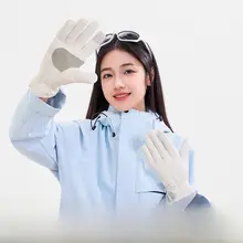 女性用 雲毛のシンプルな五本指手袋【アウトドア・保温アクセサリー】