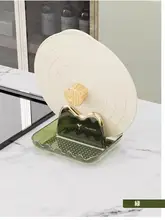 多機能鍋蓋スタンド【キッチン用・省スペース収納・調理器具置き】