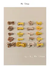 全包布の赤ちゃん用ヘアクリップ【リボンデザイン・髪を傷めない・かわいい】