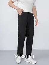 美しくフィットする黒のウォッシュドデニムパンツ【メンズ・スリムストレート・カジュアル】