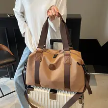 ファッショナブルなキャンバストラベルバッグ【軽量・ボストンバッグ・大容量・男女兼用】