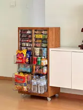 リビングルーム用スナック収納キャビネット、可動式多層引き出しタイプ