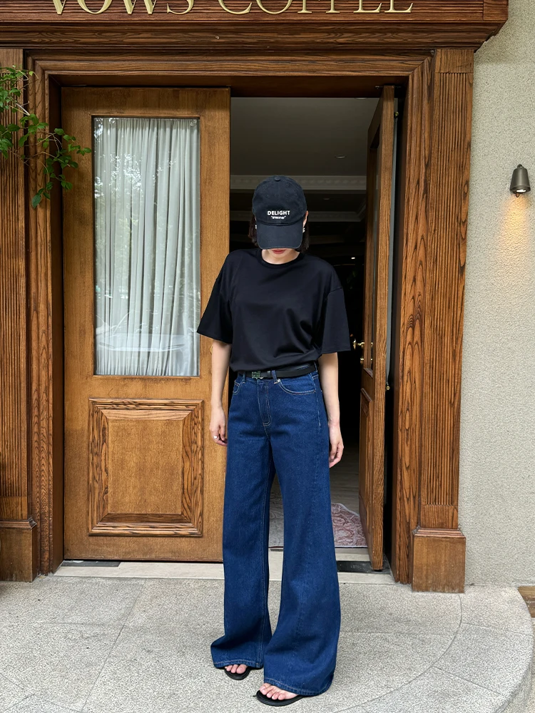 ブラックデニム コーデ 失敗しないガイド｜高腰ワイドレッグの選び方と配色のコツ