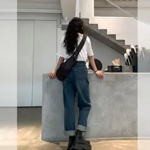 レディース 大きいサイズ デニムパンツ【ストレートフィット・梨型体型対応・トレンドデザイン】