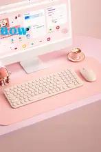 B．O．W 静音無線キーボード＆マウス【女性向け・オフィス用・ノートパソコン対応】（セットアップ対応）