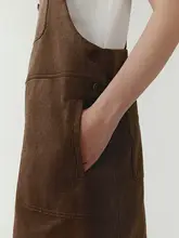 春用コットンツイルサロペットスカート【女性用・軽やかなデザイン】