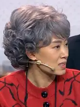 ステージ用 ショートカール グレーウィッグ【高齢者向け・演技用・婦人用】