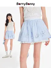 女児用海洋デザインスカート【夏向け・防走光・清新で可愛い】（セットアップ対応）