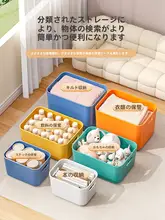 整理に便利！プラスチック製収納ボックス【衣類・化粧品・おもちゃ・雑貨用】