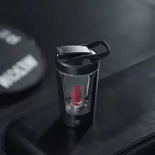 自動混合機能付き電動プロテインシェイカー【大容量・450ml・筋トレ用】