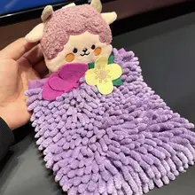 おしゃれなカートゥーンデザインの吸水速乾タオル【柔らかい雪尼尔素材・キッチン用・子供向け】