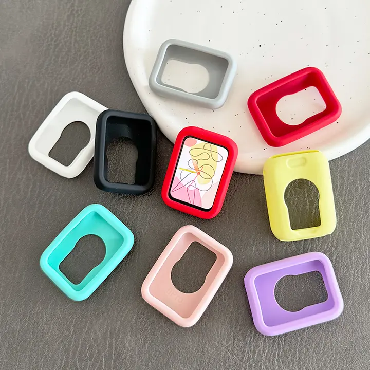 スマートバンド ケース スマートウォッチ カバー Mi Band 8 Pro 対応 Watch 4 対応 シリコン ソフトケース 無地 カットアウト 耐衝撃