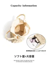 手作り編みバッグ【ビーチリゾート・大容量・バケツ型】