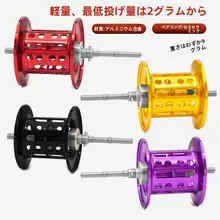 軽量微物用水滴リール改造パーツ【遠投対応・浅型カップ・長短軸用】