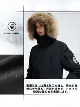 Camel 男女兼用 アウトドア用ダウンジャケット【厚手・防風・防水・取り外し可能なファー付き】
