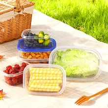 食品用の使い捨て弁当箱【電子レンジ対応・プラスチック製・長方形】