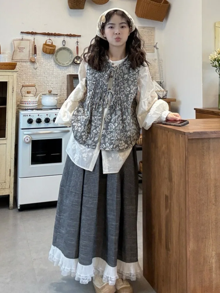 49日の服  ：フレンチ風ヴィンテージデザインのシャツとリボンベストセットの実用性と選定ガイド