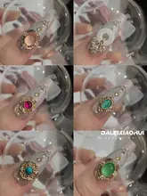 ヴィンテージ風ネイル装飾【金属製・ダイヤモンドとジルコニア・パール付き】