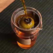 無孔茶漏れアルミミネラルストーンガラスフェアカップ