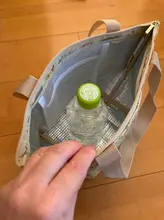 保温手提げバッグ【フラワープリント・お弁当用・通勤・多用途】