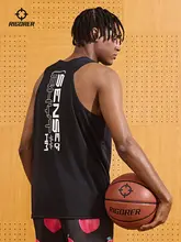 RIGORER 快適な着心地！男性用バスケットボールタンクトップ【夏用・速乾・通気性・ゆったりデザイン】