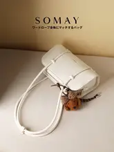 ボウリングスタイルの女性用ショルダーバッグ【夏用・通勤・ボストン型】