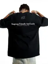 国潮スタイルのプリントTシャツ【ユニセックス・フィット・コットン100%・夏用】